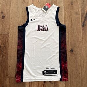 NEW NWT Nike Mens Small Team USA 2024 Olympics Basketball Jersey FV5517-100